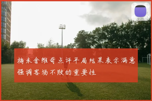 梅米舍维奇点评平局结果表示满意强调客场不败的重要性